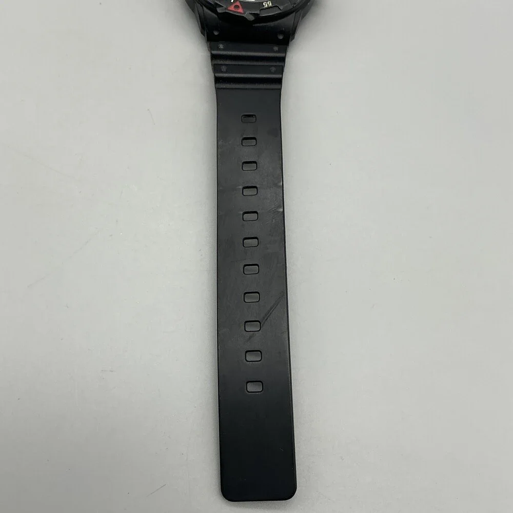 Casio 5125 MRW-200H Mens Watch 43mm Black Dial Day Date Resin 100m